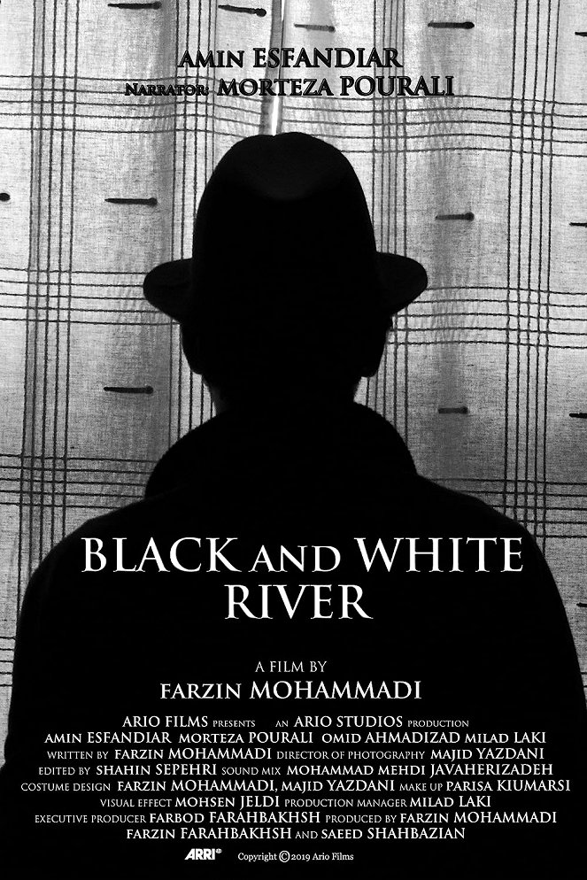 Black and White River - Posters