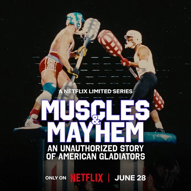 Muscles & Mayhem: An Unauthorized Story of American Gladiators - Plakate