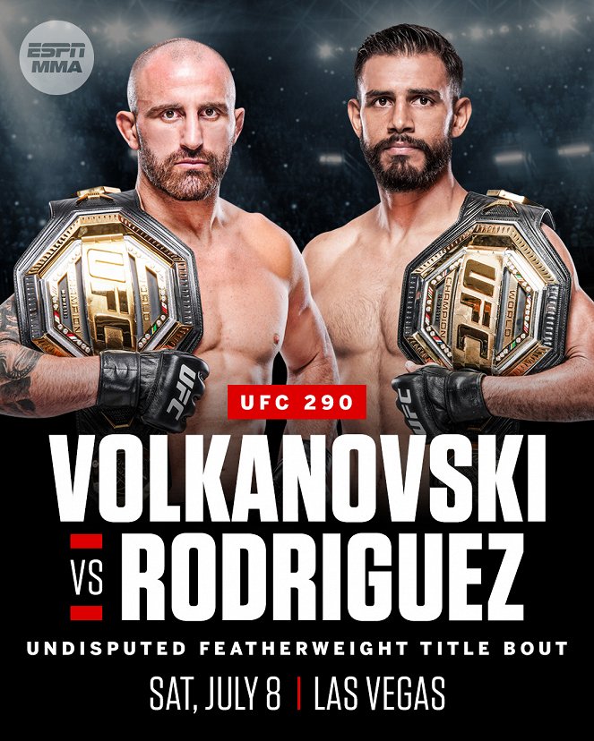 UFC 290: Volkanovski vs. Rodriguez - Carteles