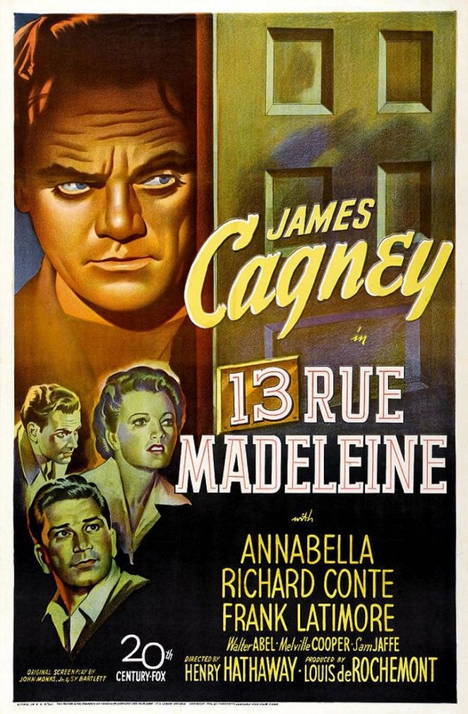 13 Rue Madeleine - Plakátok