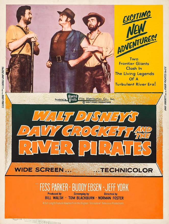 Davy Crockett and the River Pirates - Plakáty
