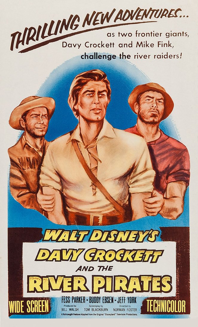 Davy Crockett and the River Pirates - Plakaty