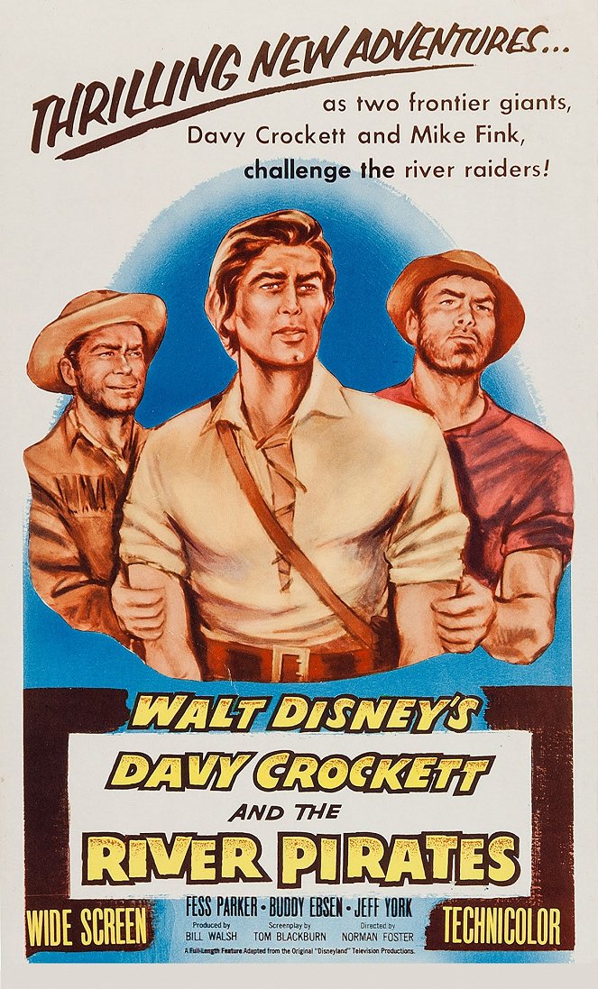 Davy Crockett et les pirates de la rivière - Affiches