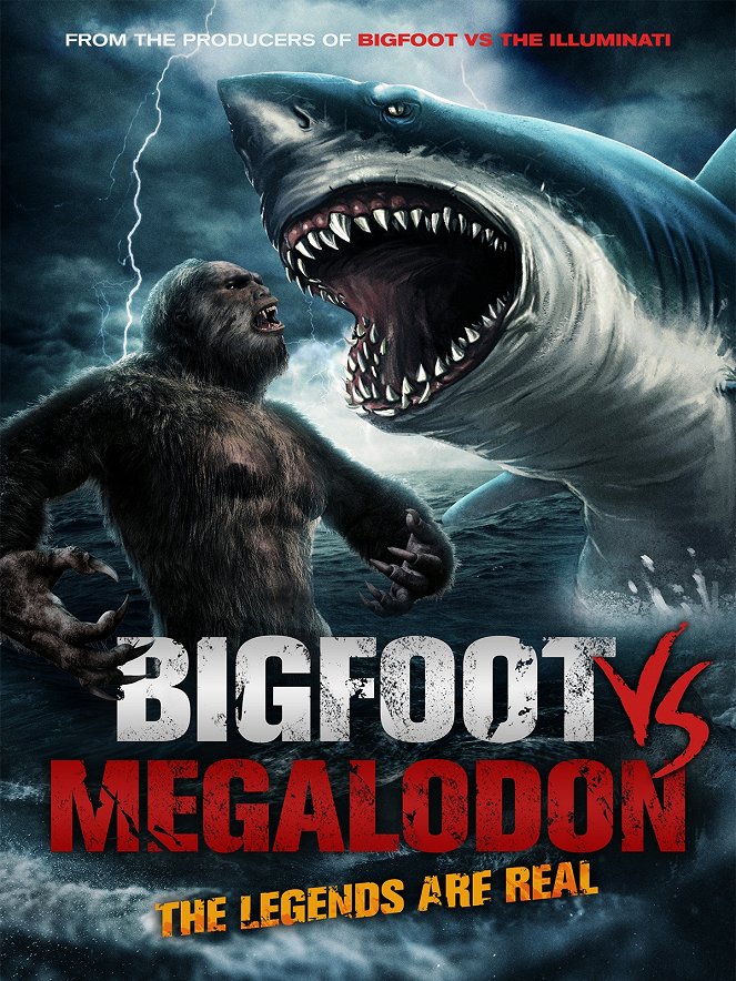 Bigfoot vs Megalodon - Affiches