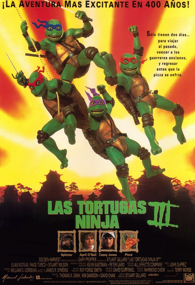 Las tortugas ninja III - Carteles