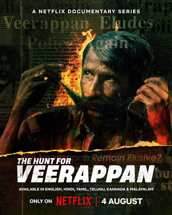 La Cavale sanglante de Veerappan - Affiches