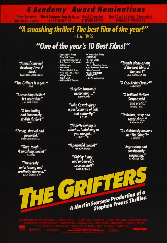 The Grifters (Los timadores) - Carteles