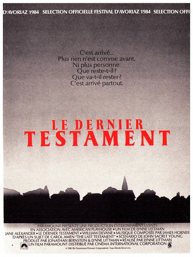 Le Dernier Testament - Affiches