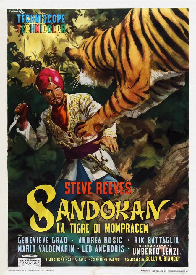 Sandokan, le tigre de Bornéo - Affiches