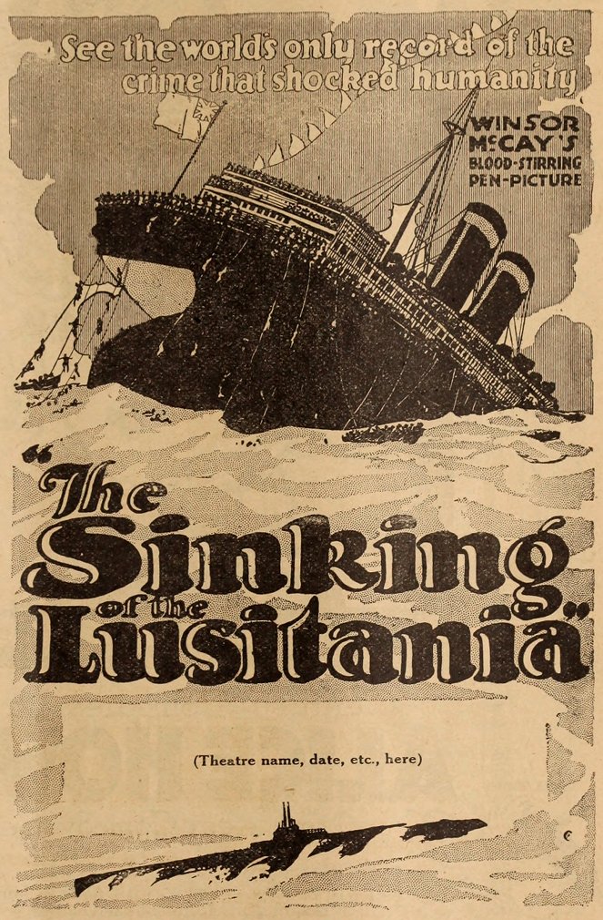 El hundimiento del Lusitania - Carteles