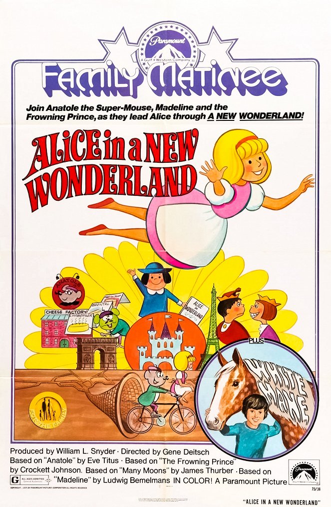 Alice of Wonderland in Paris - Plakate