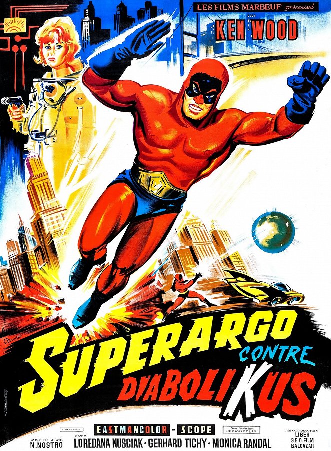 Superargo contre Diabolikus - Affiches