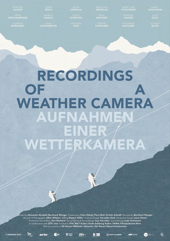Aufnahmen einer Wetterkamera - Plakaty