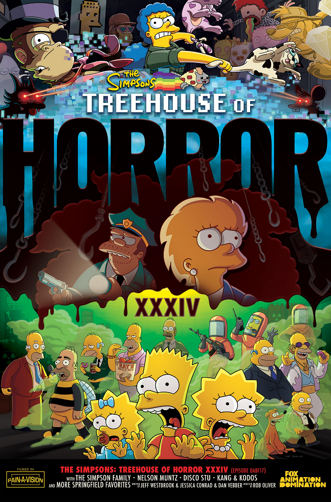 Die Simpsons - Die Simpsons - Treehouse of Horror XXXIV - Plakate