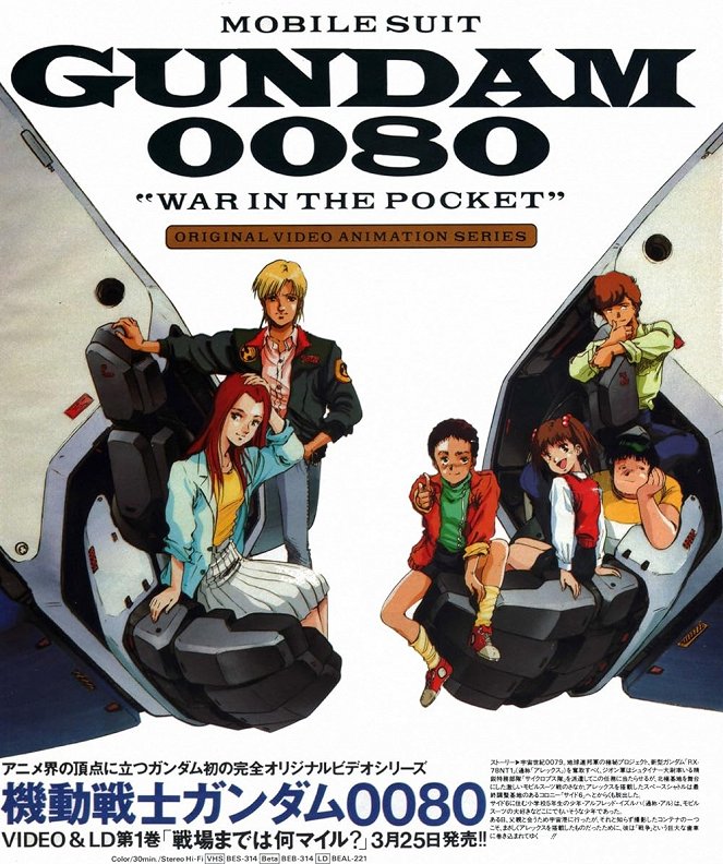 Kidó senši Gundam 0080: Pocket no naka no sensó - Plakátok