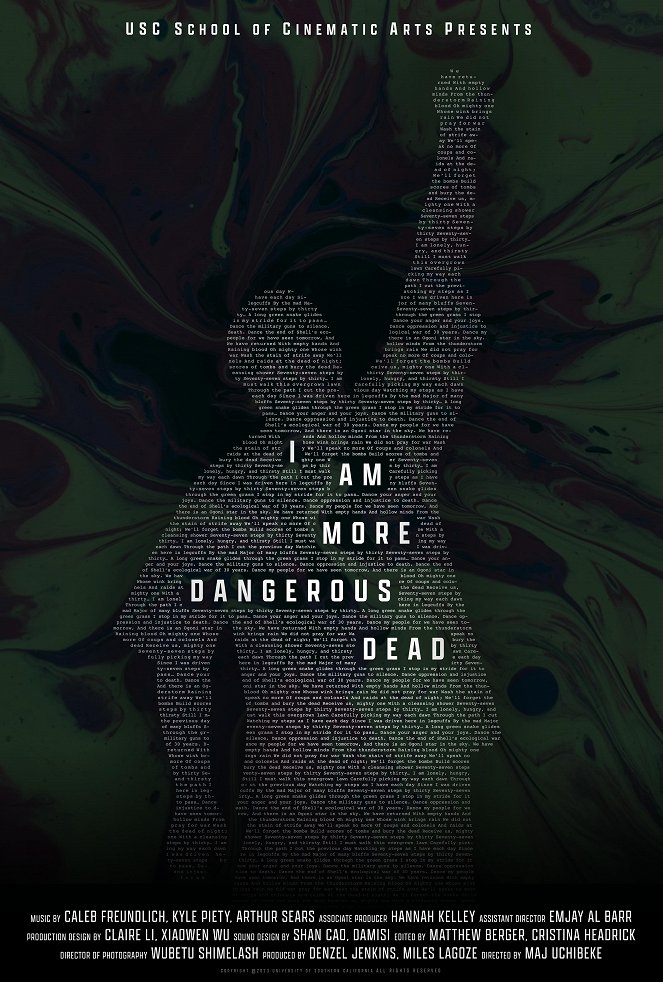 I Am More Dangerous Dead - Affiches