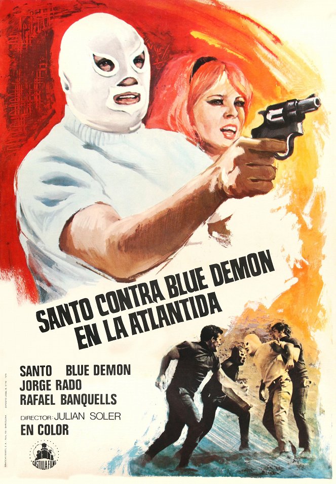 Santo contra Blue Demon en la Atlántida - Carteles