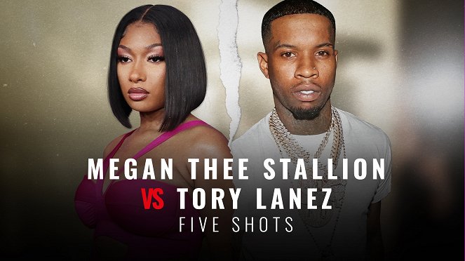 Megan Thee Stallion vs Tory Lanez: Five Shots - Cartazes