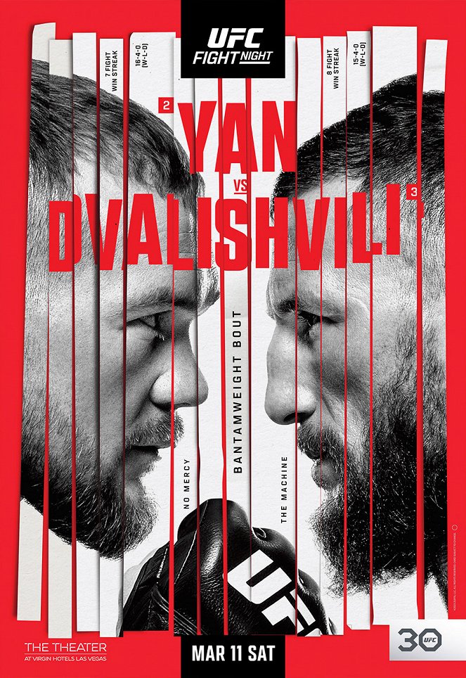 UFC Fight Night: Yan vs. Dvalishvili - Plagáty