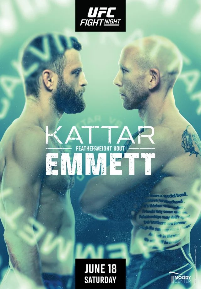 UFC on ESPN: Kattar vs. Emmett - Plakáty