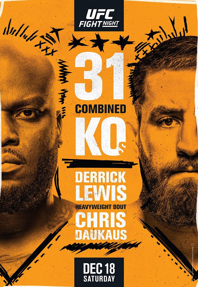 UFC Fight Night: Lewis vs. Daukaus - Affiches
