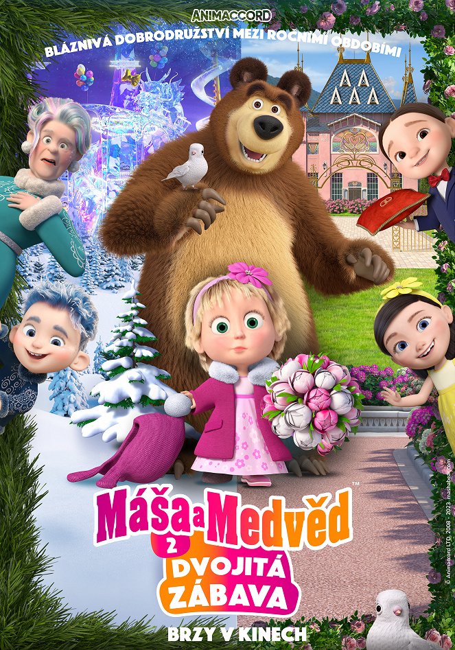 Máša a medvěd 2 - Dvojitá zábava - Plakáty