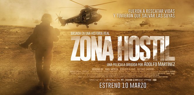 Zona hostil - Cartazes