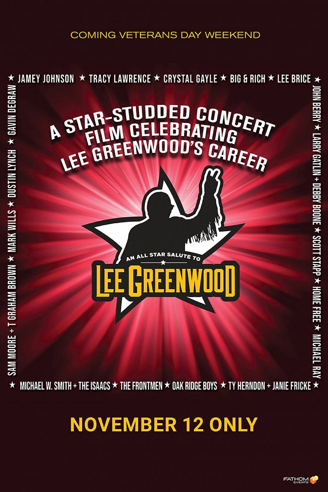 An All-Star Salute to Lee Greenwood - Carteles