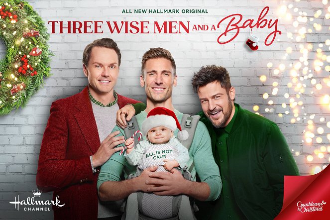 Drei Weihnachtsmänner und ein Baby - Plakate