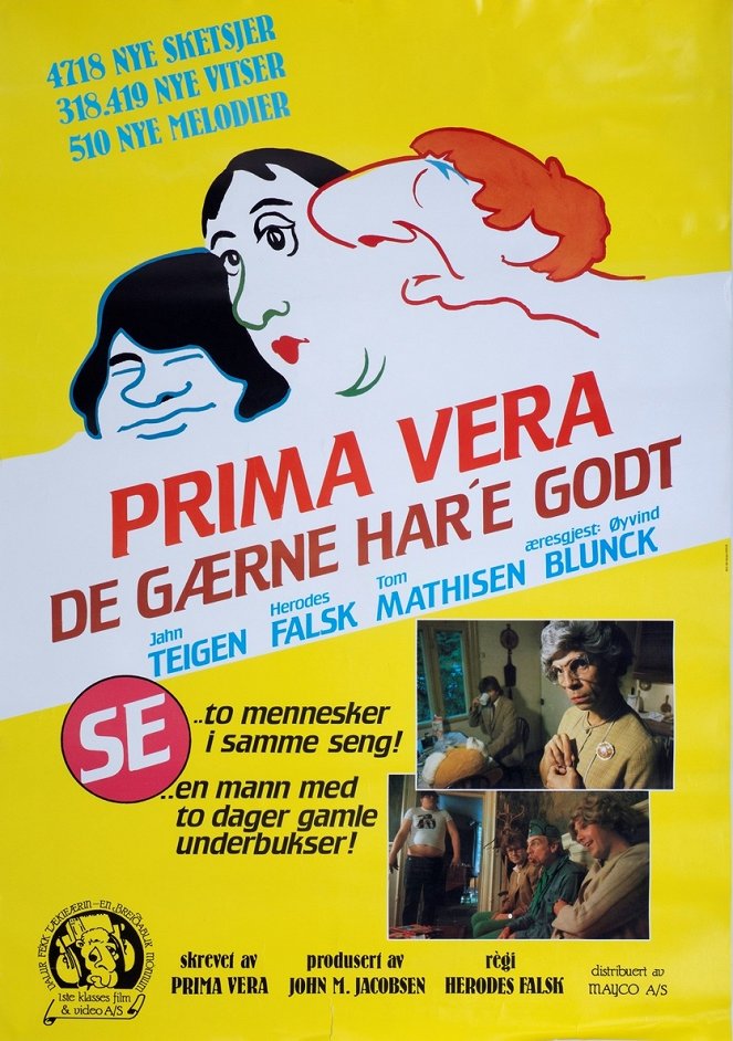 Prima Vera - De gærne har'e godt - Posters