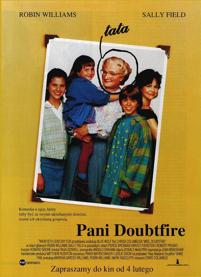 Mrs. Doubtfire - Apa csak egy van - Plakátok