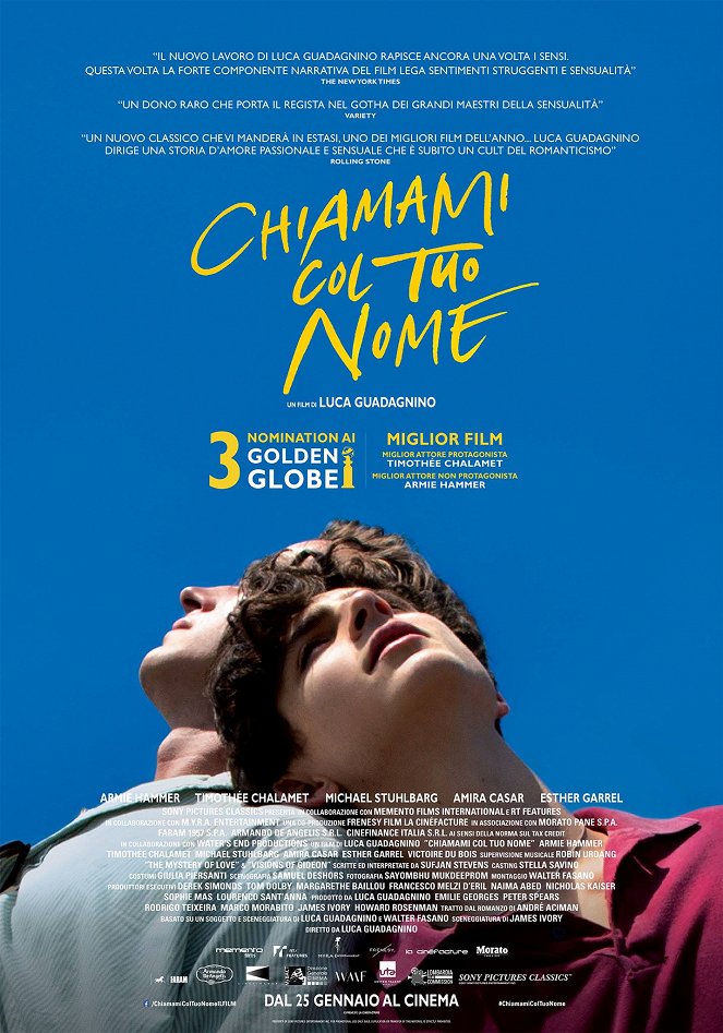 Call Me By Your Name - Affiches
