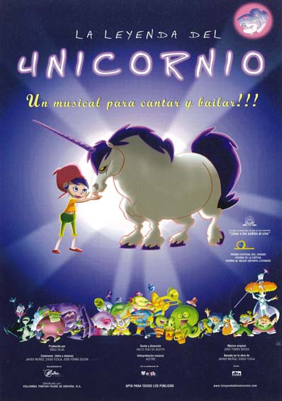 La leyenda del unicornio - Plakate