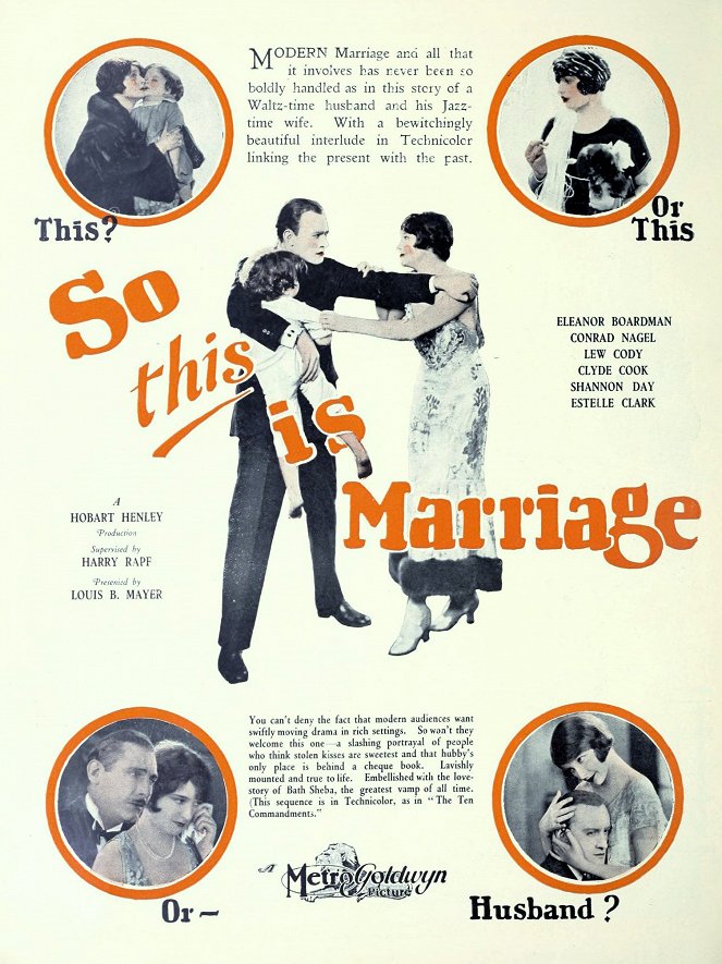 So This Is Marriage? - Plakate