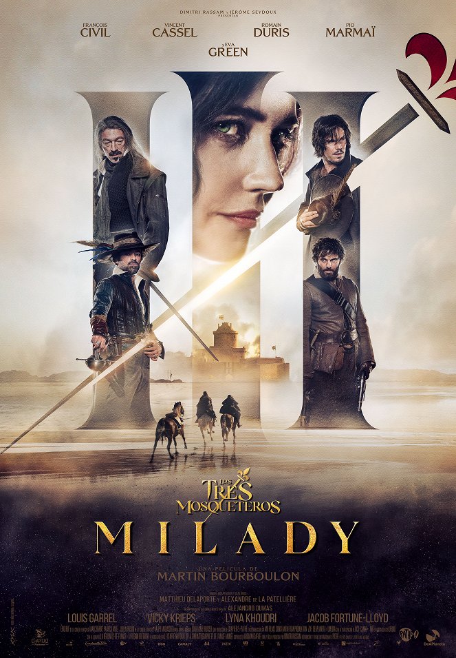 Los tres mosqueteros: Milady - Carteles