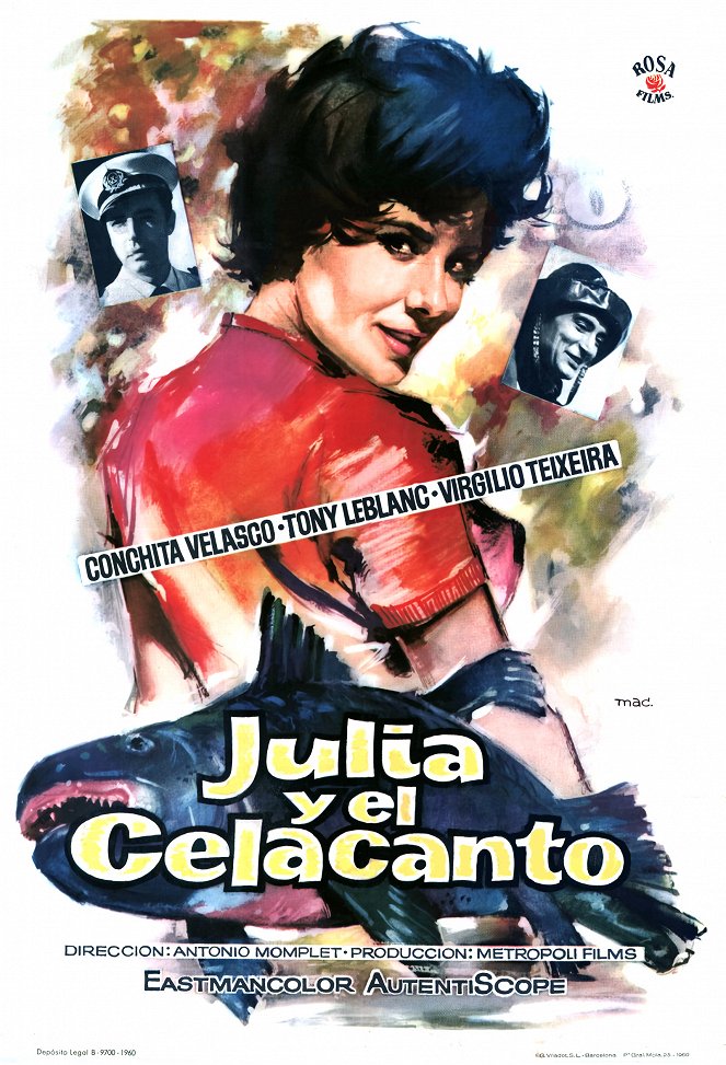 Julia y el celacanto - Plakaty