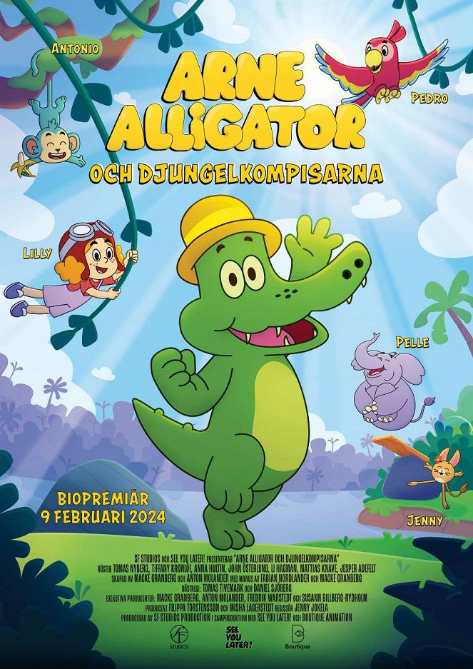 Arne Alligator och djungelkompisar - Affiches