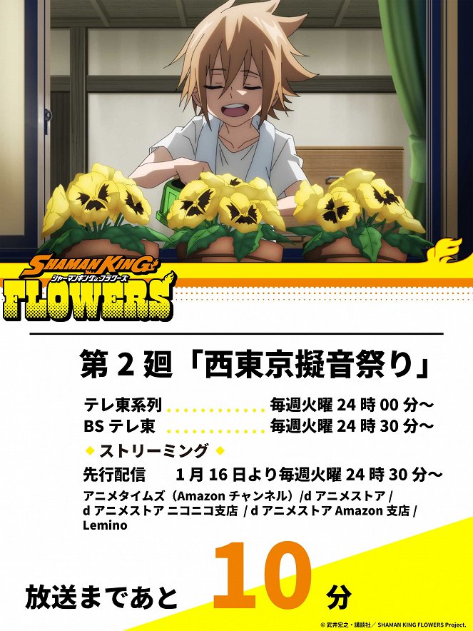 Shaman King: Flowers - La Fête de Gion à Nishitokyo - Affiches