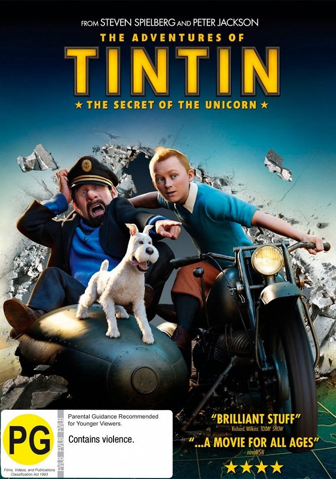 Tintinova dobrodružství - Plakáty