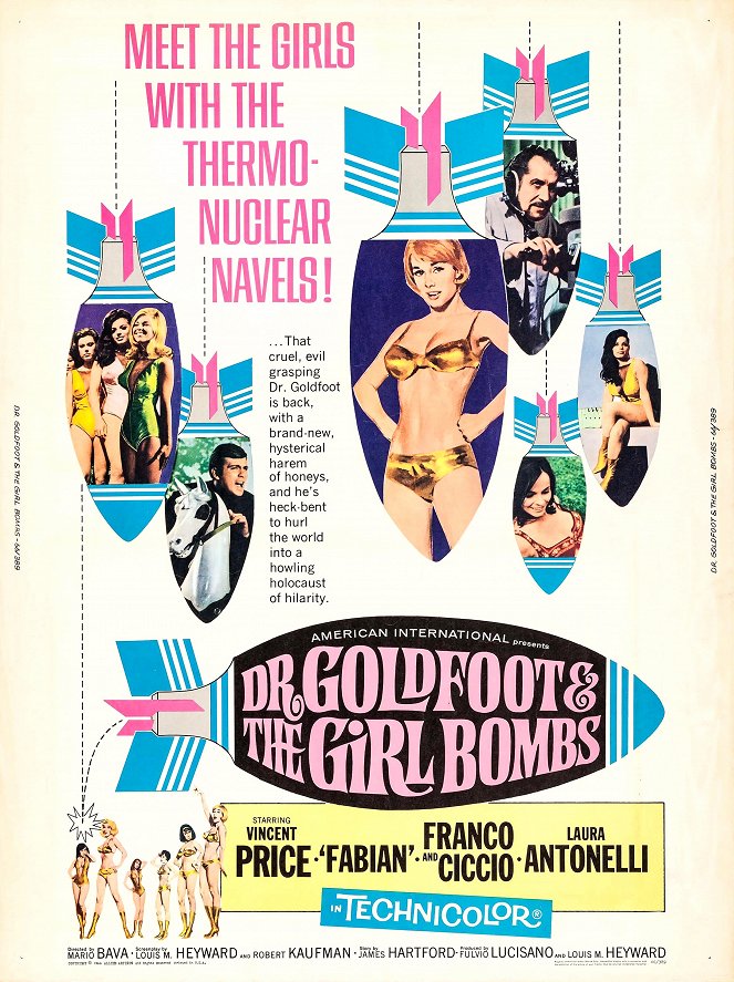 Dr. Goldfoot and the Girl Bombs - Carteles