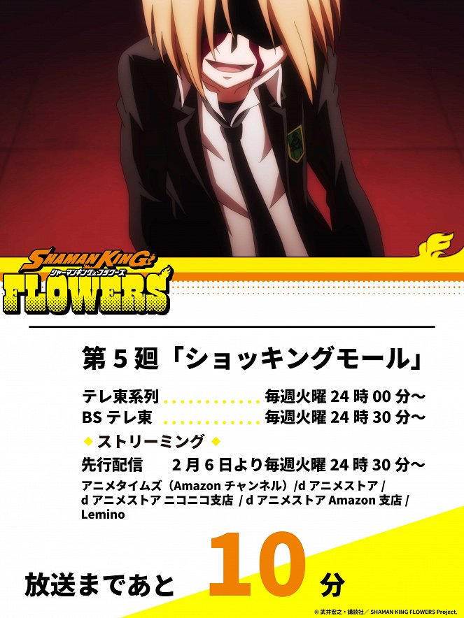 Shaman King: Flowers - Choc au centre commercial - Affiches