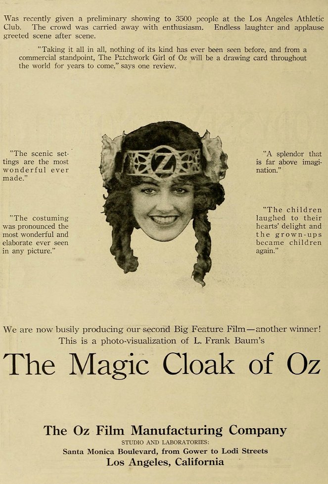 The Magic Cloak of Oz - Affiches