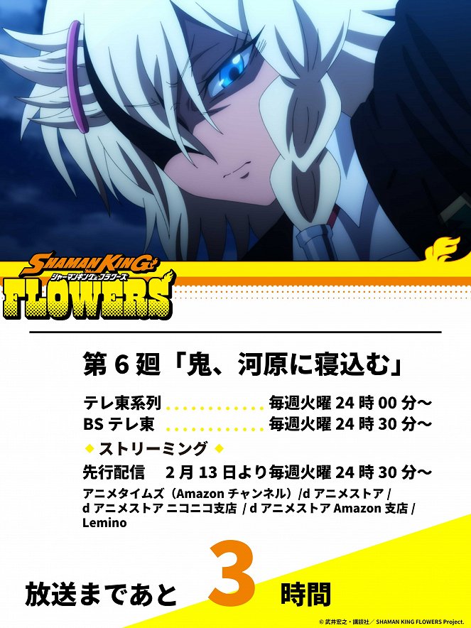 Shaman King: Flowers - Oni, Kawara ni Nekomu - Plagáty