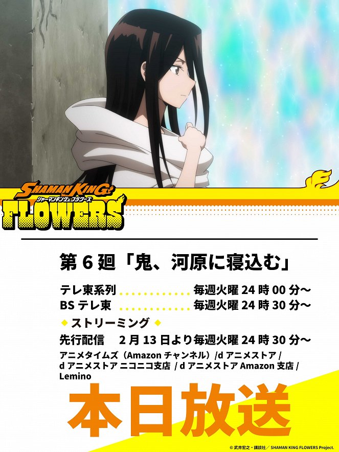 Shaman King: Flowers - Oni, Kawara ni Nekomu - Plakátok