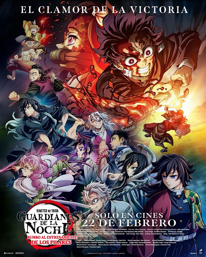 Guardianes de la noche: Kimetsu no Yaiba – Rumbo al entrenamiento de los pilares - Carteles