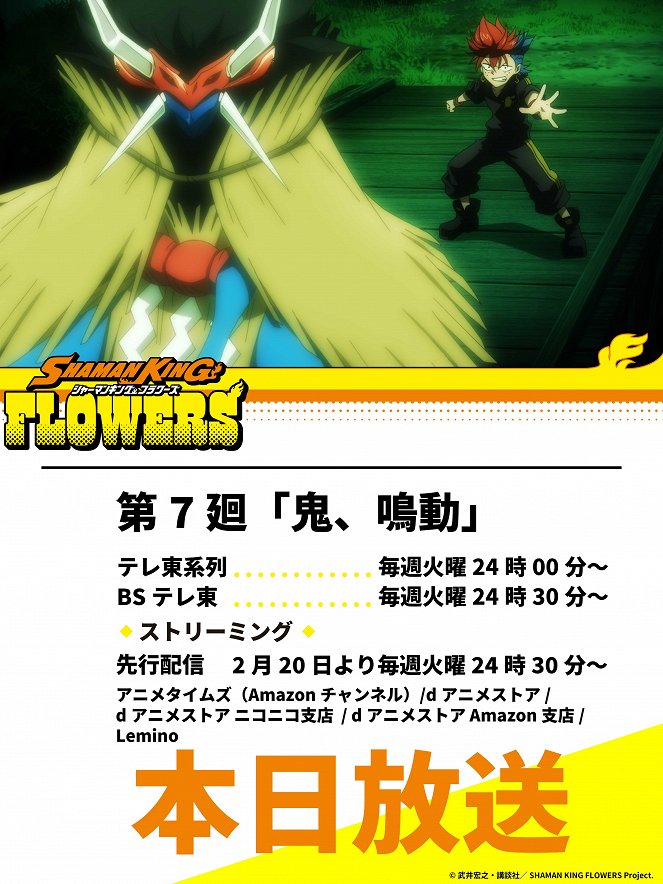 Shaman King: Flowers - Oni, Meidou - Plakate