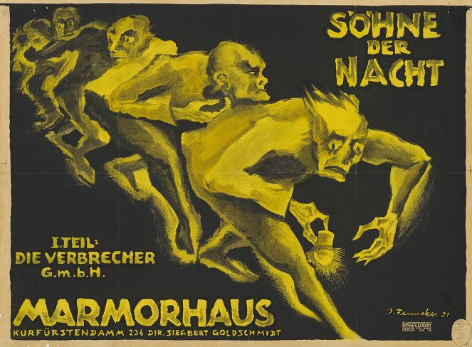 Söhne der Nacht, 1. Teil: Die Verbrecher-GmbH - Plakate