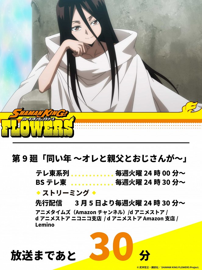 Shaman King: Flowers - Onaidoshi: Ore to Oyaji to Ojisan ga - Plakaty