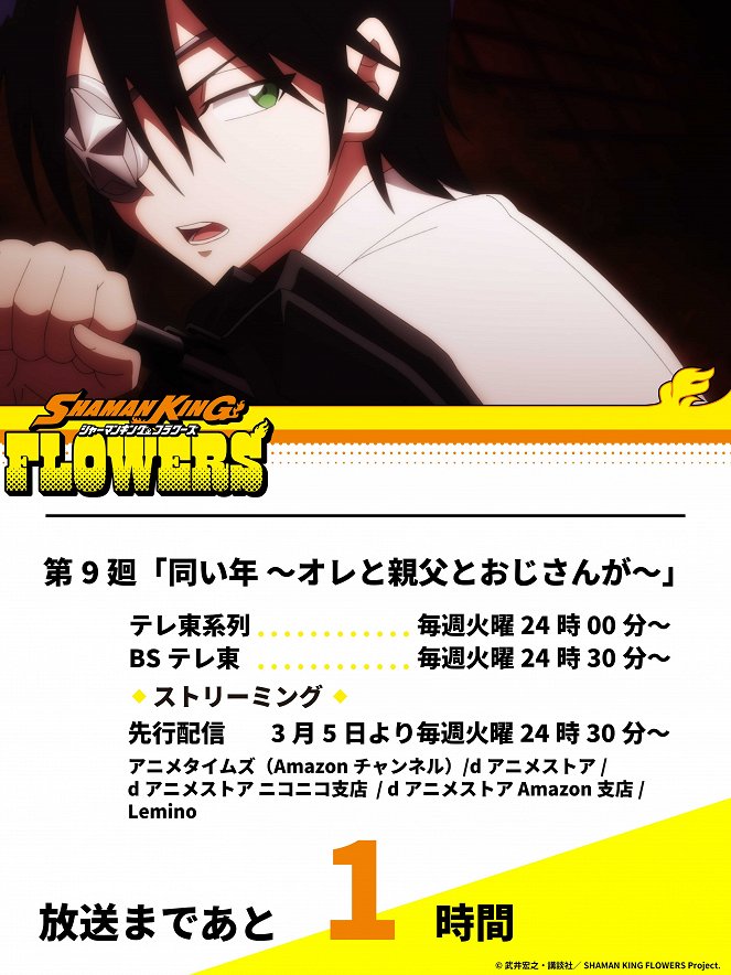 Shaman King: Flowers - Onaidoshi: Ore to Oyaji to Ojisan ga - Carteles