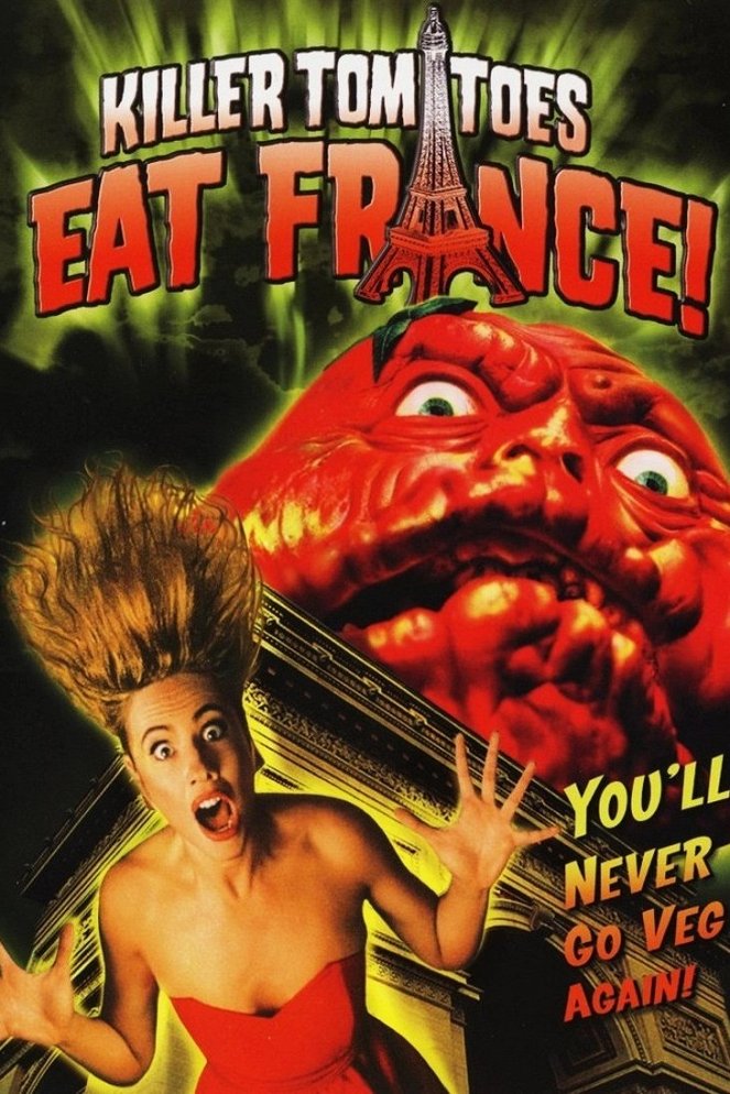 Vraždící rajčata požírají Francii! - Plagáty